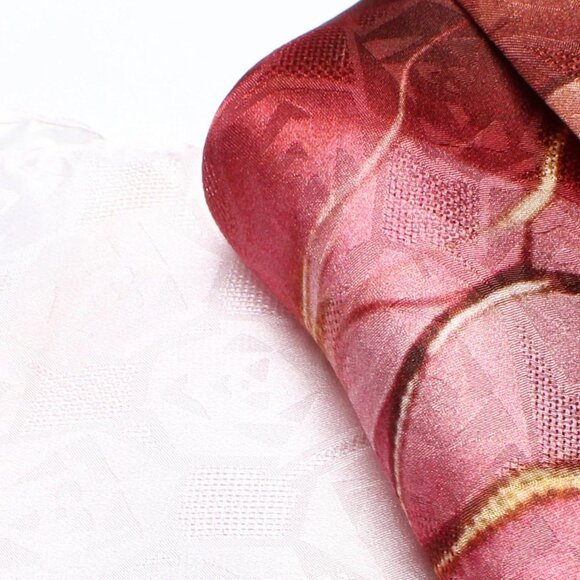 Mulberry Silk Scarf Floral Print Satin Long Wrap Shawl for Women Gift - Picture 6 of 7